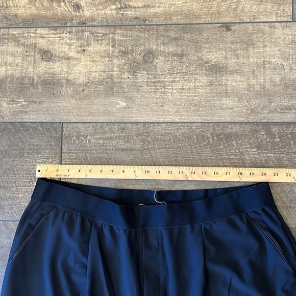 Good American Black Pull-on Elastic Waist Wide Leg Trouser Size 3XL Tall - Picture 4 of 11